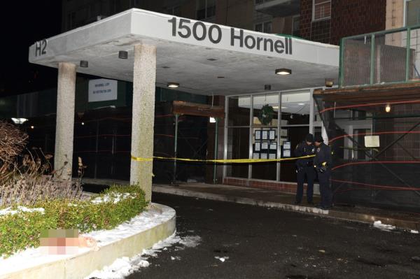 A photo of 1500 Hornell Loop in Brooklyn, wher<em></em>e 58-year-old Do<em></em>nna Hyman was fatally stabbed.