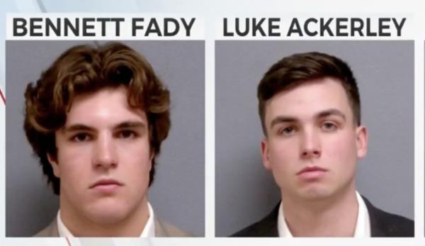 Bennett and Luke's mugshots. 